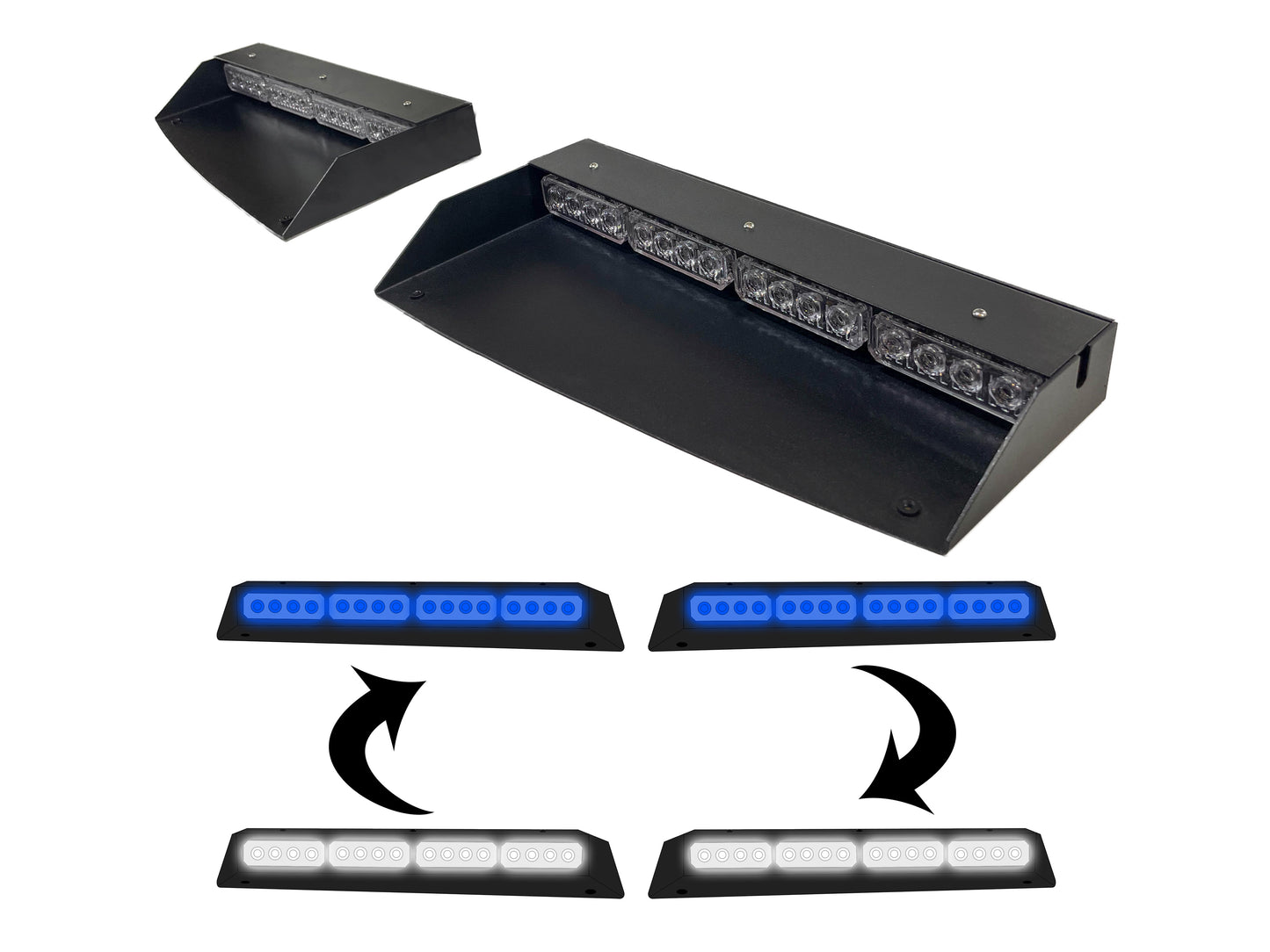 Multi-Color Interior Visor Lightbar Kit (Driver & Passenger Sides) (STU-LBI)