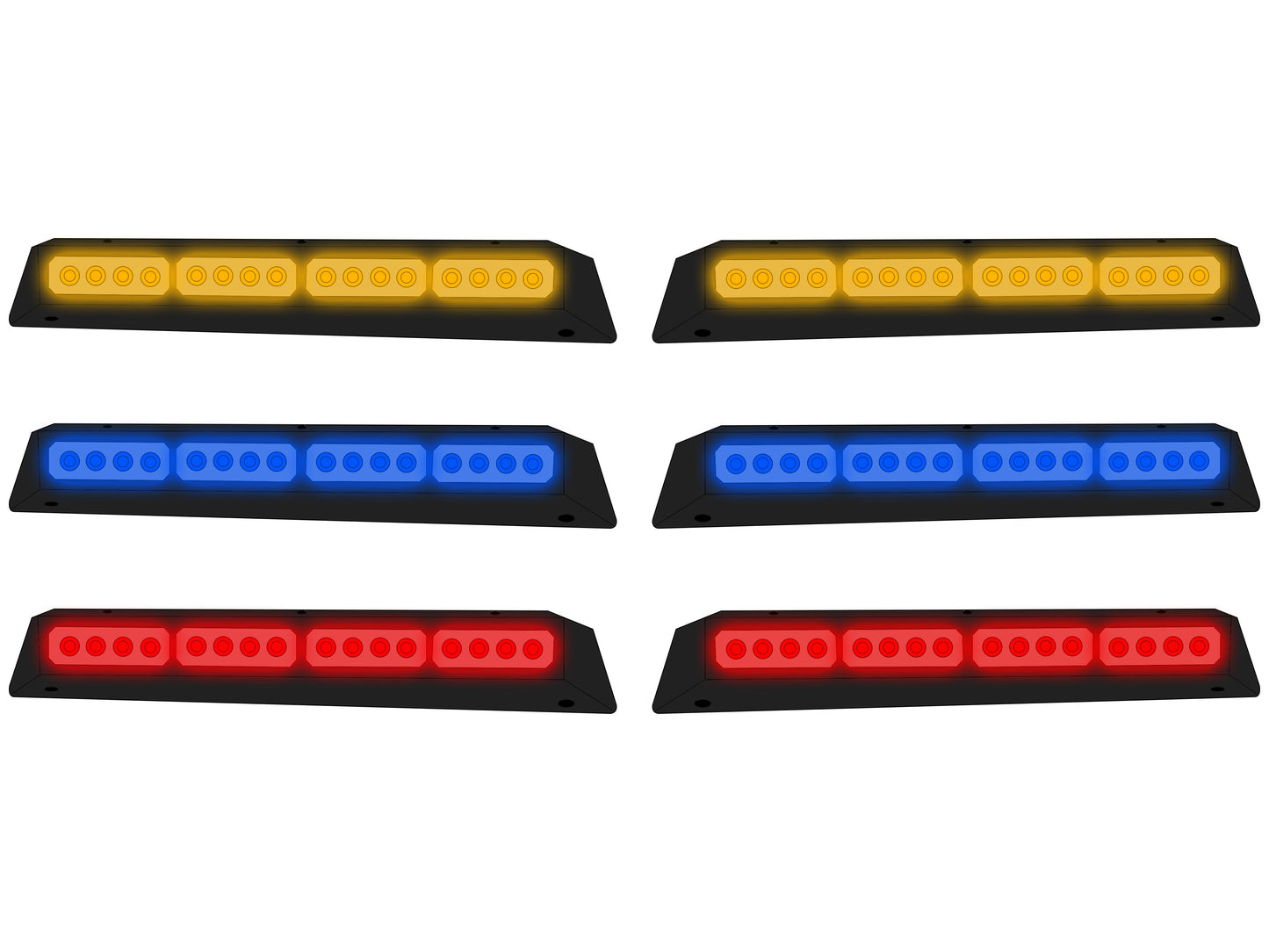 Multi-Color Interior Visor Lightbar Kit (Driver & Passenger Sides) (STU-LBI)