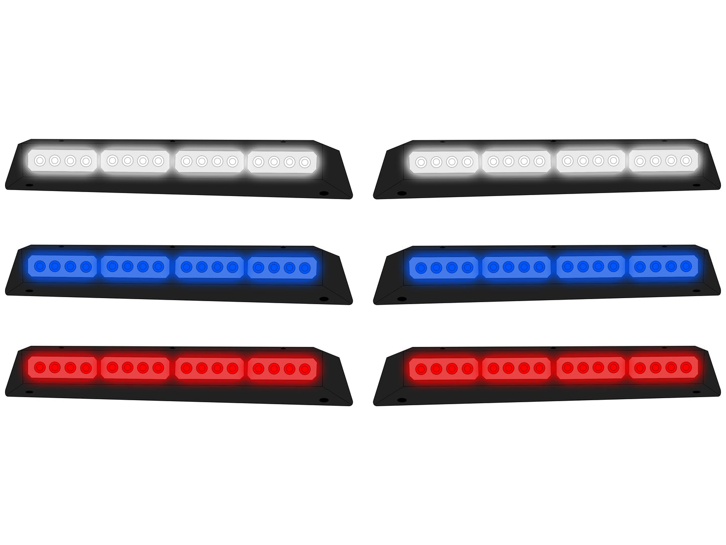 Multi-Color Interior Visor Lightbar Kit (Driver & Passenger Sides) (STU-LBI)