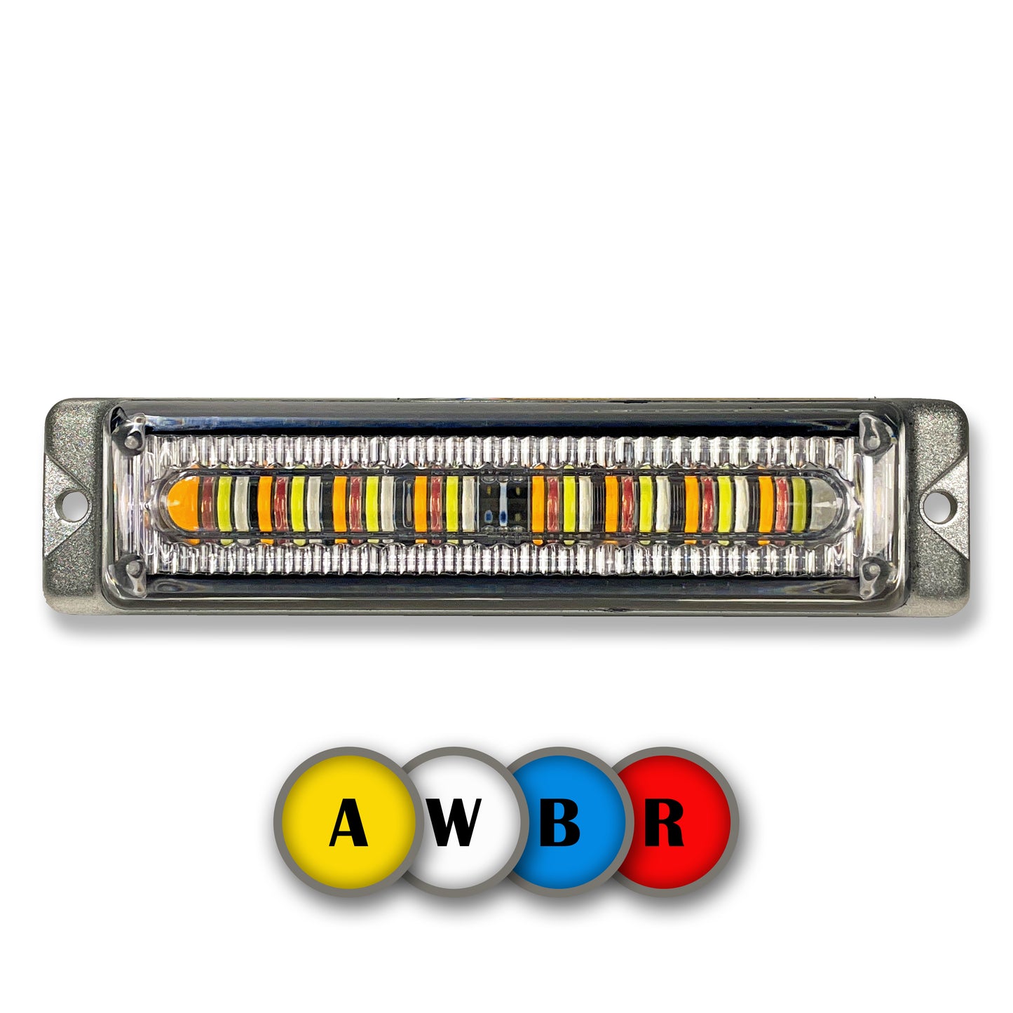 Slim Multi Color AWBR/AWGR Surface Mount & Grille Emergency Strobe Light Head (STU-SM-AWBR/AWGR))