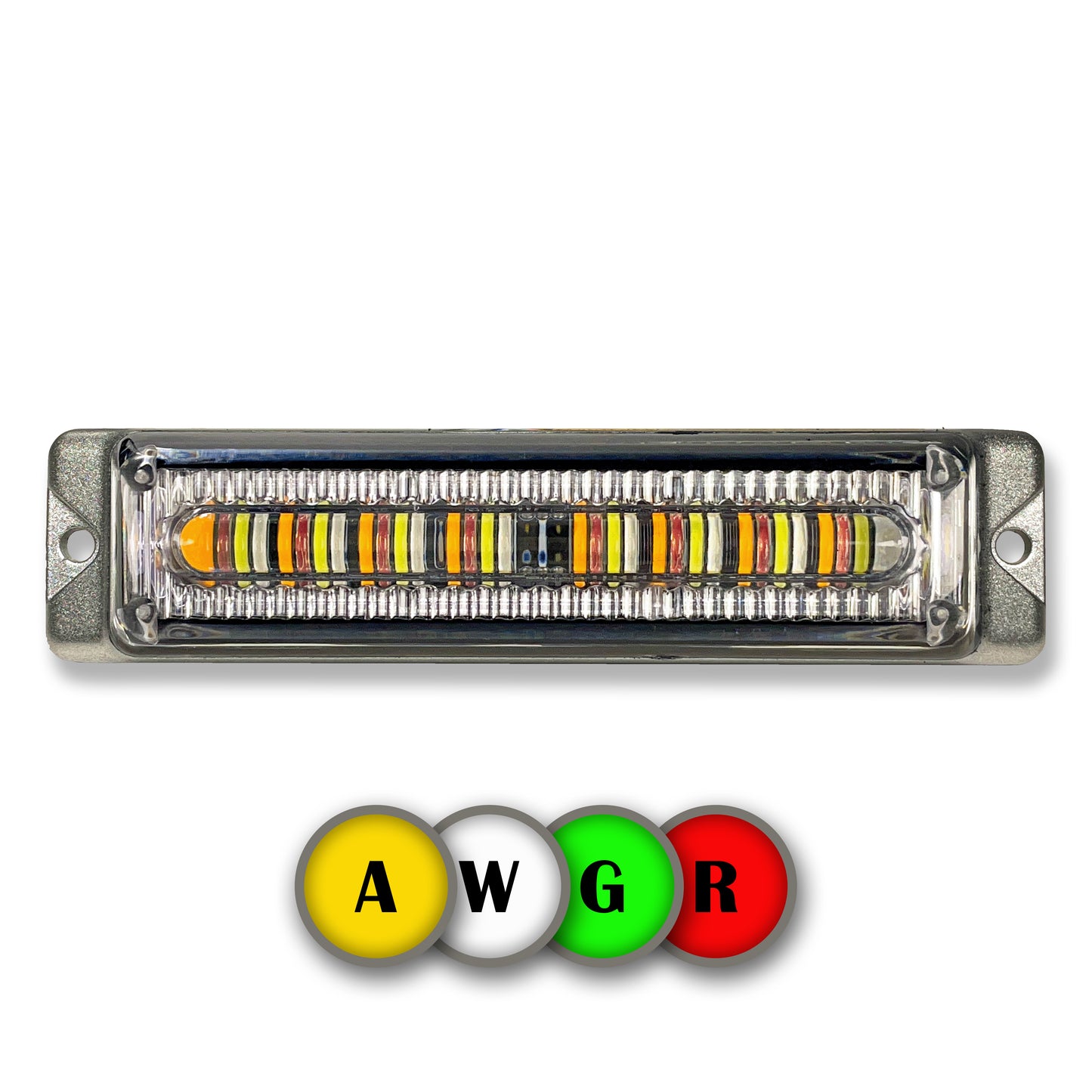 Slim Multi Color AWBR/AWGR Surface Mount & Grille Emergency Strobe Light Head (STU-SM-AWBR/AWGR))